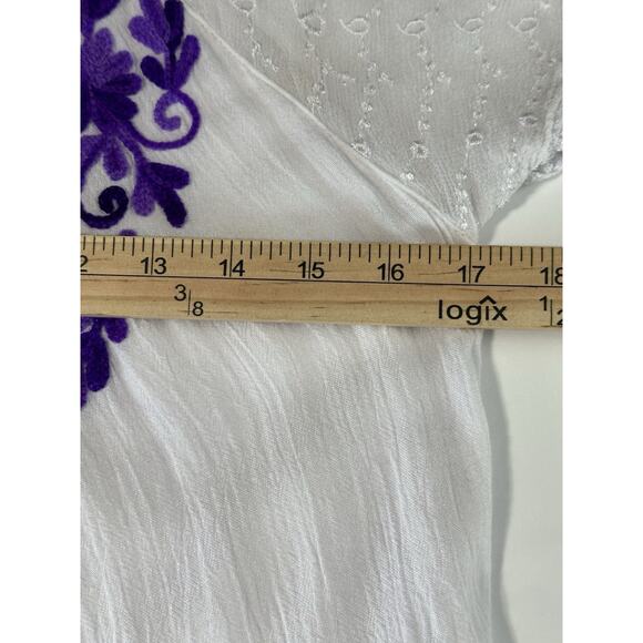 Advance Apparels Embroidered Dress Free Size Boho Beach Lightweight Tie-dyed - Picture 13 of 15